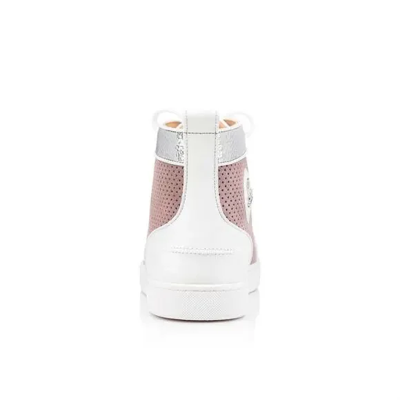 Christian Louboutin Mens Louis Orlato Flat Elegant Argento High Top Sneaker 42 9